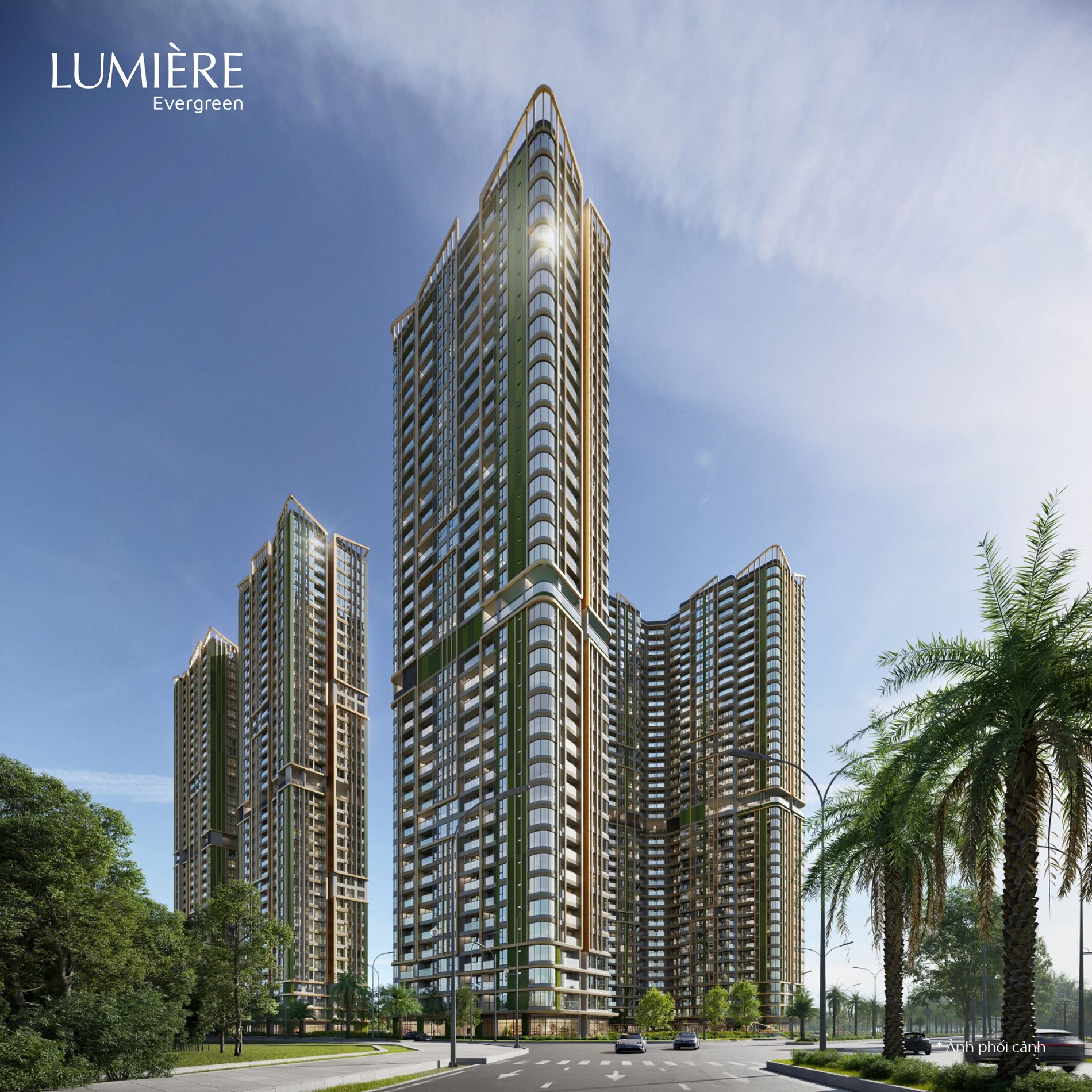 Phối cảnh dự án Lumière Evergreen – Masterise Homes tại Vinhomes Smart City