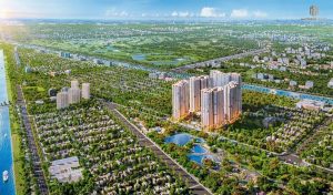 Phối cảnh tổng thể phân khu Masterise Homes Hóc Môn nằm trong đại đô thị Vinhomes Sài Gòn Park